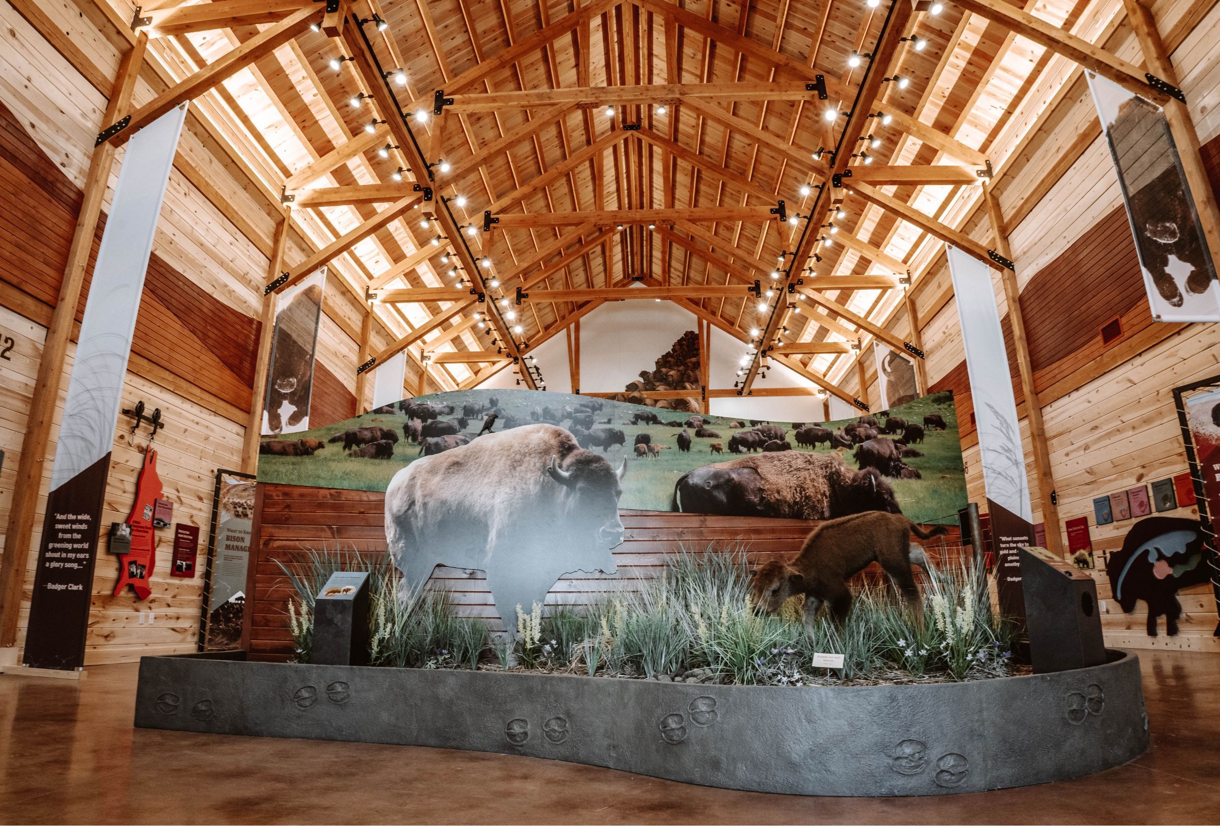 Interior of the Bison Center