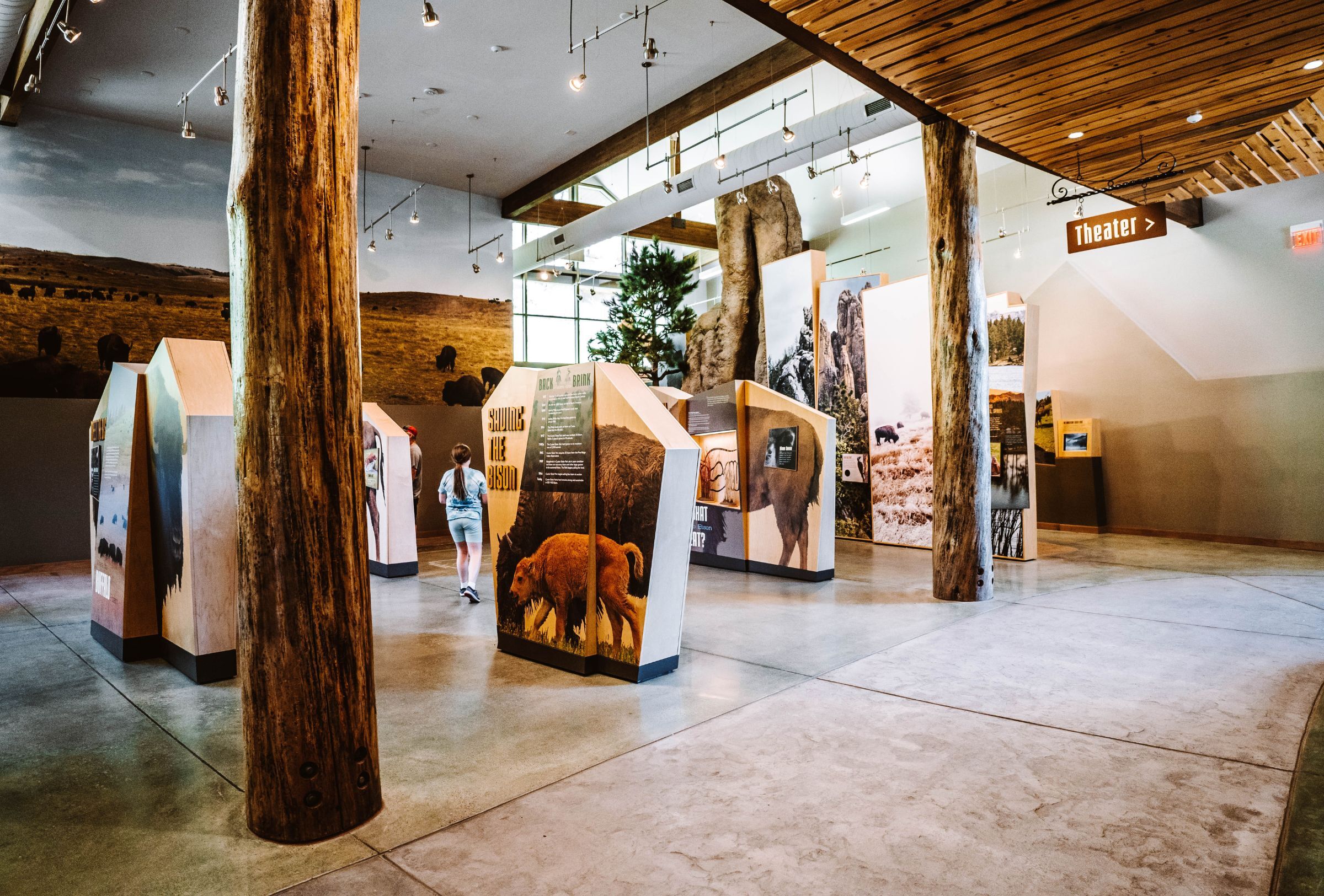 Displays at visitor center