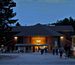 Visitors socializing outside of The Black Hills Playhouse