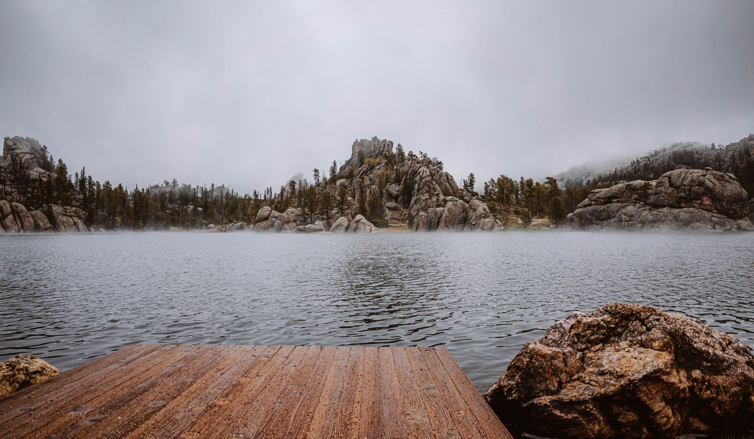 Dock overlooking Sylvan Lake